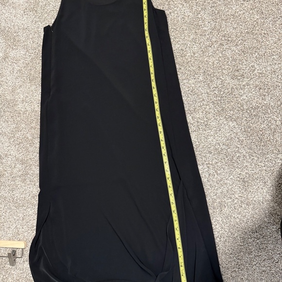 Oak + Fort Draped Sleeveless Tunic Dress – Black – 100% Polyester (Large) - Picture 7 of 10